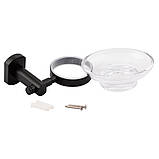 Мильниця Qtap Liberty настінна QTLIBBLM1159 Black Baumar - Завжди Вчасно, фото 3