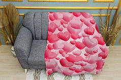 Плед «Романтичні серця. Romantic Hearts pink»