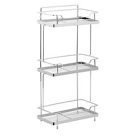 Полка універсальна Lidz Radom 0608 3 ярусна LDRAD0608CRM32486 Chrome Baumar - Завжди Вчасно