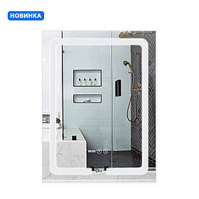 Дзеркало Qtap Mideya (DC-F937) 600х800 з LED-підсвічуванням Touch, з антизапотіванням, димером QT2078F937W Baumar - Завжди Вчасно