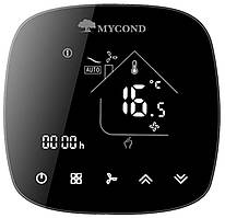Термостат квадратний сенсорний чорний LED 1 канал AC220V Wi-Fi /MC-FL-B-WF MYCOND/ Baumar - Порадуй Себе