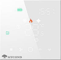 Термостат квадратний сенсорний білий LED 1 канал AC220V Wi-Fi /MC-FB-W-WF MYCOND/ Baumar - Порадуй Себе