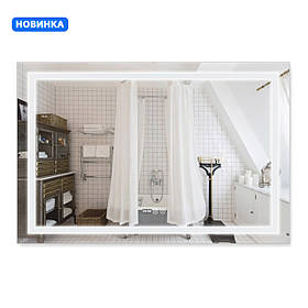 Дзеркало Qtap Mideya MI1) 1200х800 з LED-підсвічуванням Touch, з антизапотіванням, димером QT2078F613W Baumar - Завжди Вчасно