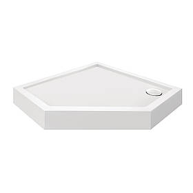 Душовий піддон Qtap Diamond 301112 100x100x12 см + сифон Baumar - Завжди Вчасно