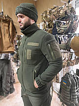 Кофта BASE gen 2, ТМ КОRКА, фліс щільність 260 gr/m, олива, фото 3
