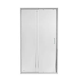 Душові двері в нішу Qtap Taurus CRM201-11.C6 110-120x200 см, скло Clear 6 мм, покриття CalcLess Baumar - Завжди Вчасно