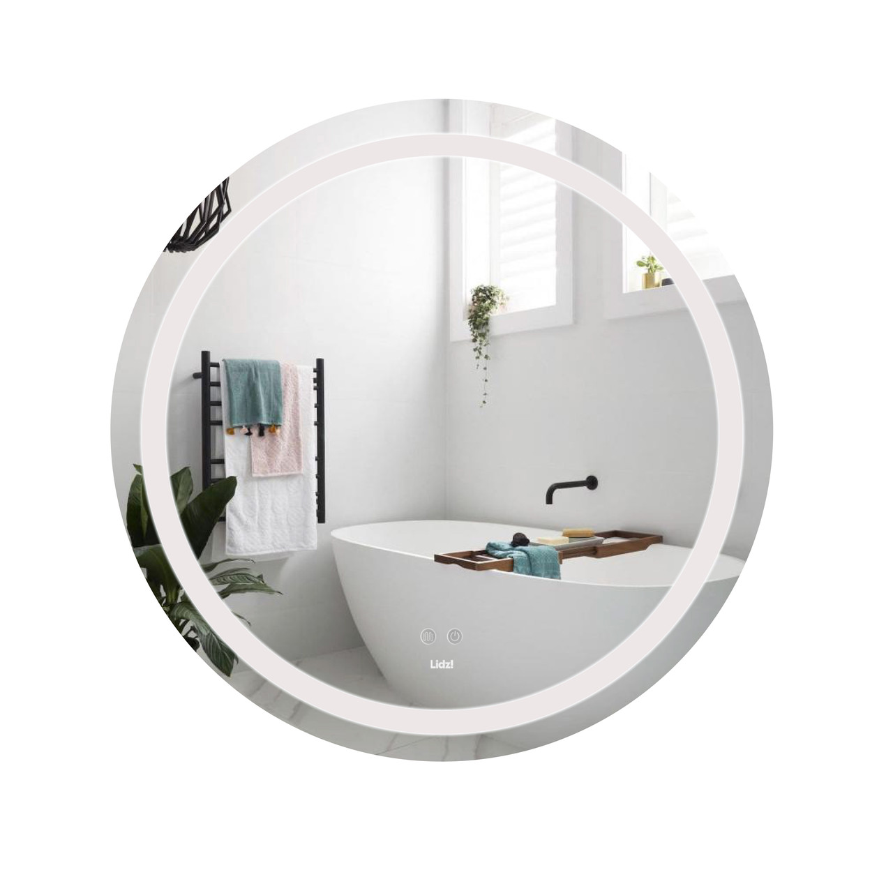 Дзеркало Lidz Aria R800 з LED-підсвічуванням Touch, з антизапотіванням, з димером, рег. яскравості LD78LR800 Baumar - Завжди, фото 1