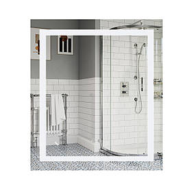 Дзеркало Lidz Kubis 700х800 з LED-підсвічуванням Touch, з антизапотіванням, з димером, рег. яскравості LD78LF9048070 Baumar -