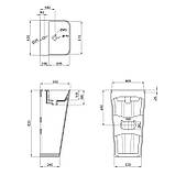Раковина для підлоги моноблок Qtap Tern 440х380х830mm White QT1711G302WN Baumar - Завжди Вчасно, фото 2