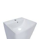 Раковина для підлоги моноблок Qtap Tern 440х380х830mm White QT1711G302WN Baumar - Завжди Вчасно, фото 4