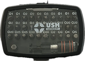 Набір насадок викруткових Industry USH: з тримачем, PH, PZ, SL, TX, HEX, 32 ел Baumar - Порадуй Себе