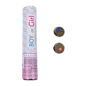 Хлопушка ґендерна "Boy or Girl" рожевий 20 см KUK2052 - pink KNZ