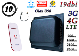Повний комплект 4G/LTE/3G WiFi Роутер Olax U90H-E USB + антенний до 19 дБ (KS, VD, Life) 824-2700 МГц