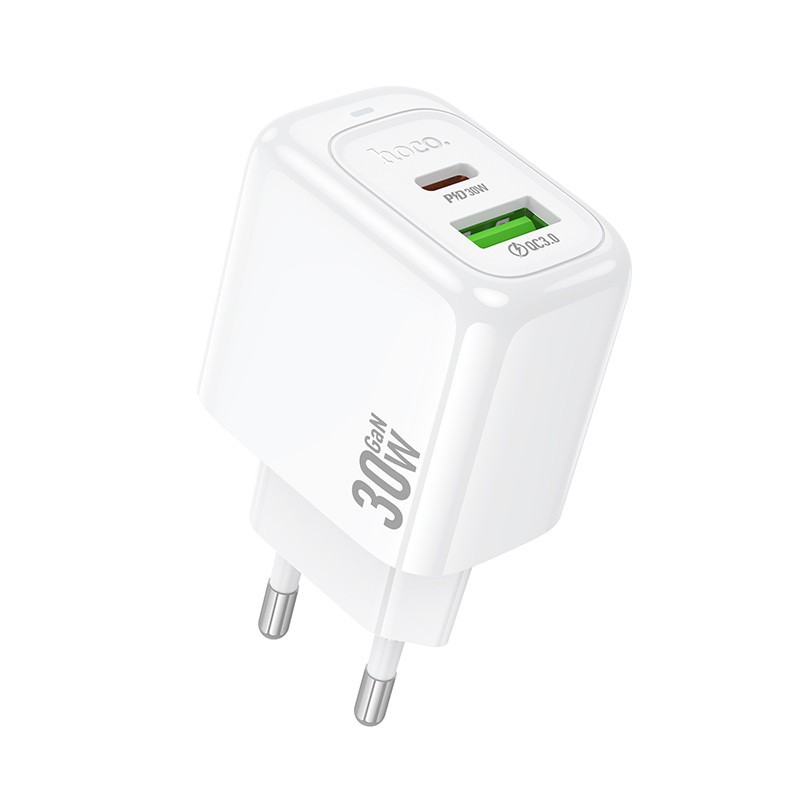 МЗП Hoco CS55A Surplus PD30W+QC3.0 charger(EU) White