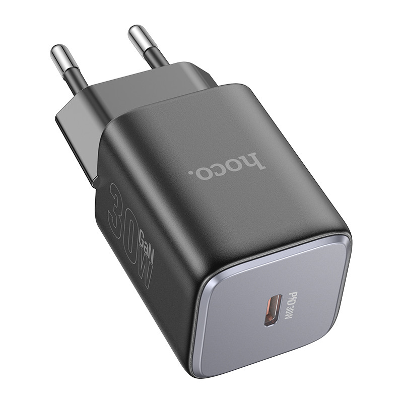 МЗП Hoco N43 Vista single port PD30W charger(EU) Black