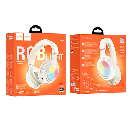 Навушники Bluetooth Hoco W48 Focus BT headphones White, фото 3