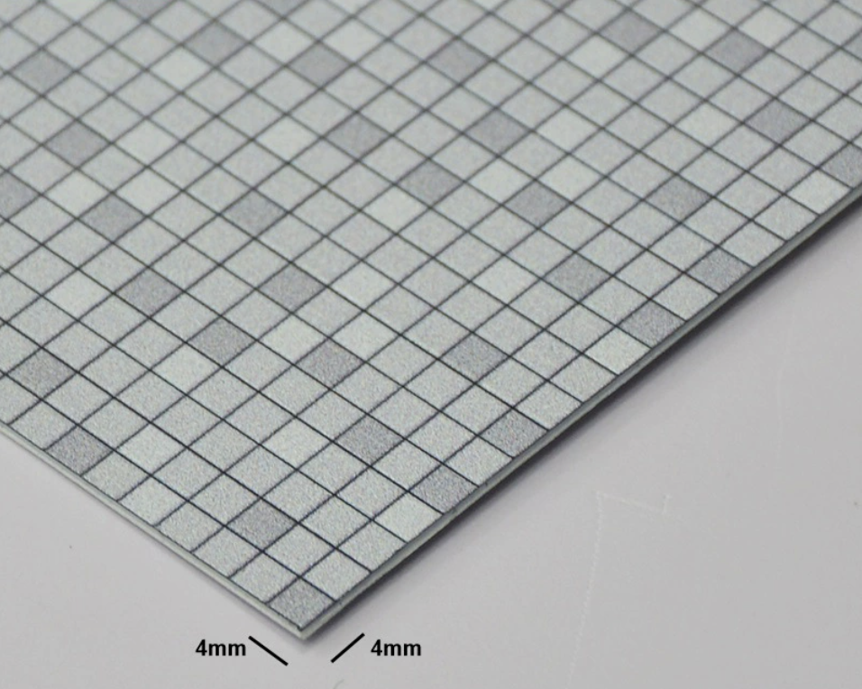 1:100 Імітація підлогової плитки 4 мм для моделювання та діорами 19*29 см, фото 1