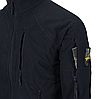 Толстовка флісова тактична Helikon-Tex Alpha Tactical BL-ALT-FG-37-B06 темно-синя, фото 7