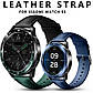 Ремінець шкіряний для годинника Xiaomi Watch 2/ 2Pro/ S4/ S3/ S2/ S1 22 мм Black-green, фото 9