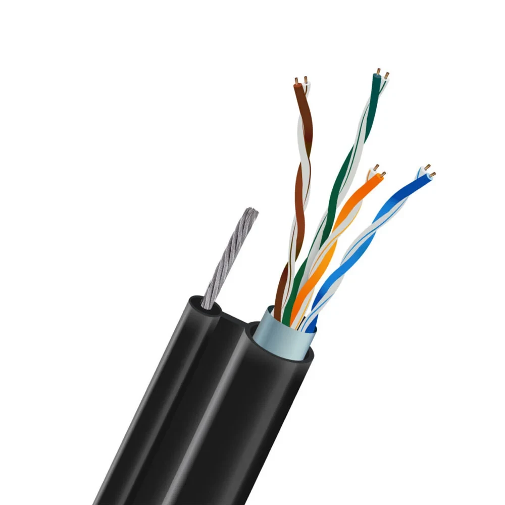 Кабель вита пара FTP CAT5E CU 0.5 LDPE Outdoor багатожильний дріт 7x0.45mm Kraft 305m (33-00054), фото 1