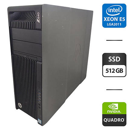 Робоча станція HP Z640 MT/ 2x Xeon E5-2697 v3/ 64 GB RAM/ 512 GB SSD/ Quadro K2200 4GB, фото 1
