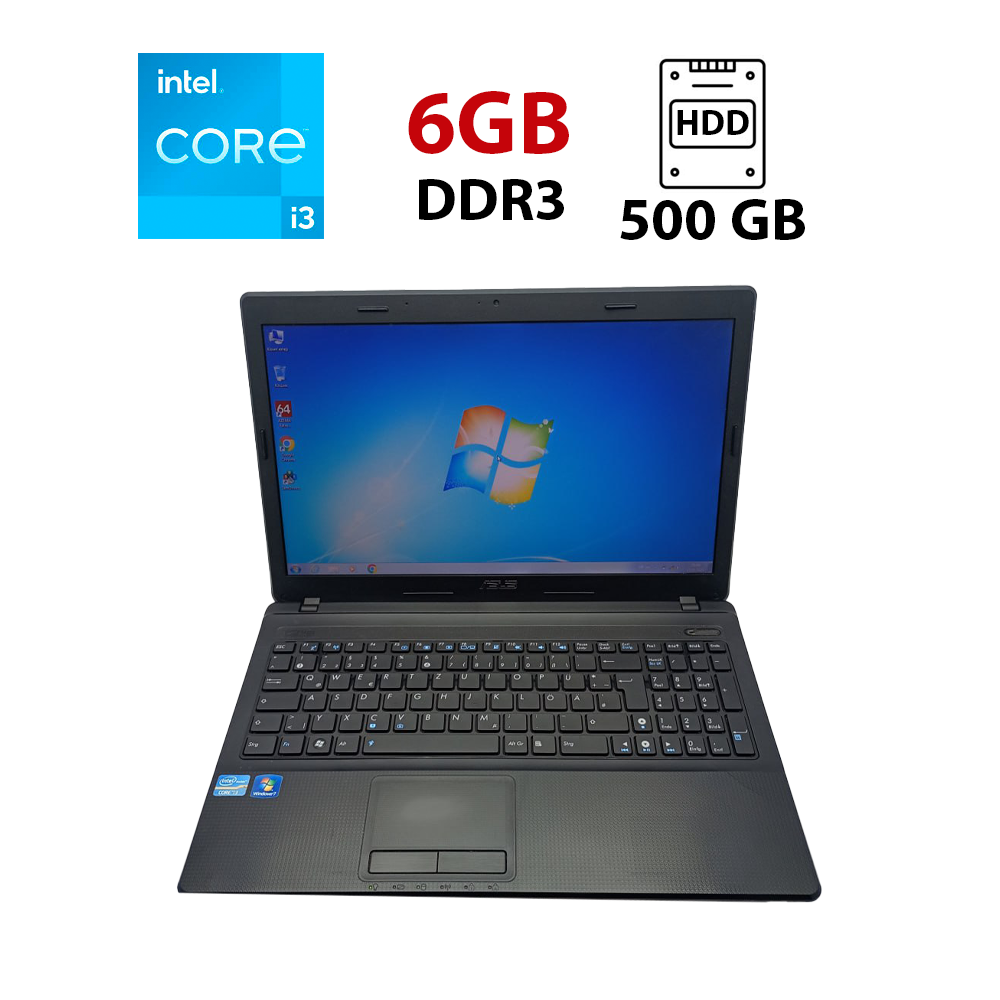 Ноутбук Asus K54/ 15.6" (1366x768)/ Core i3-2310M/ 6 GB RAM/ 500 GB HDD/ HD 3000