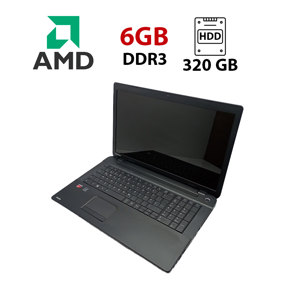 Ноутбук Toshiba Satellite C70/ 15.6" (1600x900)/ AMD A6-5200/ 6 GB RAM/ 320 GB HDD/