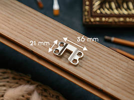 Підвіска самозабивна. Колір "нікель". 21х36мм