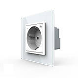 Розумна розетка EC з заземленням Livolo білий (VL-M7FCTC16AZ2-2WP), фото 2