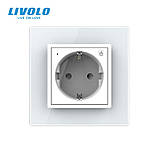 Розумна розетка EC з заземленням Livolo білий (VL-M7FCTC16AZ2-2WP), фото 4