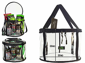 Відро для прикорму з кришкою об'єм 12 л Прозора сумка для прикорму Проф-монтаж