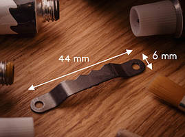 "Крокодил" для рамок. Колір чорний. 44х6мм