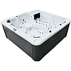 Гідромасажний басейн Aquajoy Borneo (230х230х96 см), Сріблясто-білий мармур, фото 2