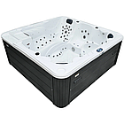 Гідромасажний басейн Aquajoy Borneo (230х230х96 см), Сріблясто-білий мармур, фото 3