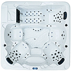 Гідромасажний басейн Aquajoy Borneo (230х230х96 см), Сріблясто-білий мармур, фото 4