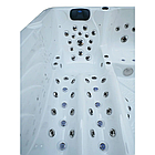 Гідромасажний басейн Aquajoy Borneo (230х230х96 см), Сріблясто-білий мармур, фото 7