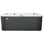 Гідромасажний басейн Aquajoy Borneo (230х230х96 см), Сріблясто-білий мармур, фото 8