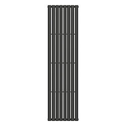 Вертикальний радіатор Ellipse 480х1800-8, anticor, чорний муар