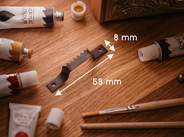 "Крокодил" для рамок. Колір чорний. 58х8мм.