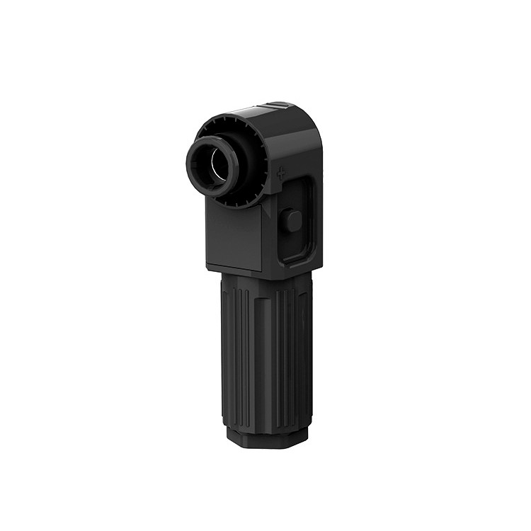 Силовой разъем для АКБ SRDB-120 (папа), угловой, 120А, 1500V, IP67, Black