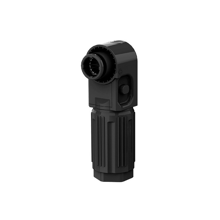 Силовой разъем для АКБ SRDB-200 (папа), угловой, 200А, 1500V, IP67, Black