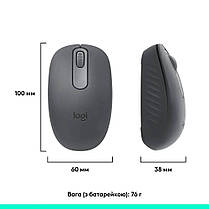 Миша Logitech M196 Wireless Graphite (910-007459), фото 5