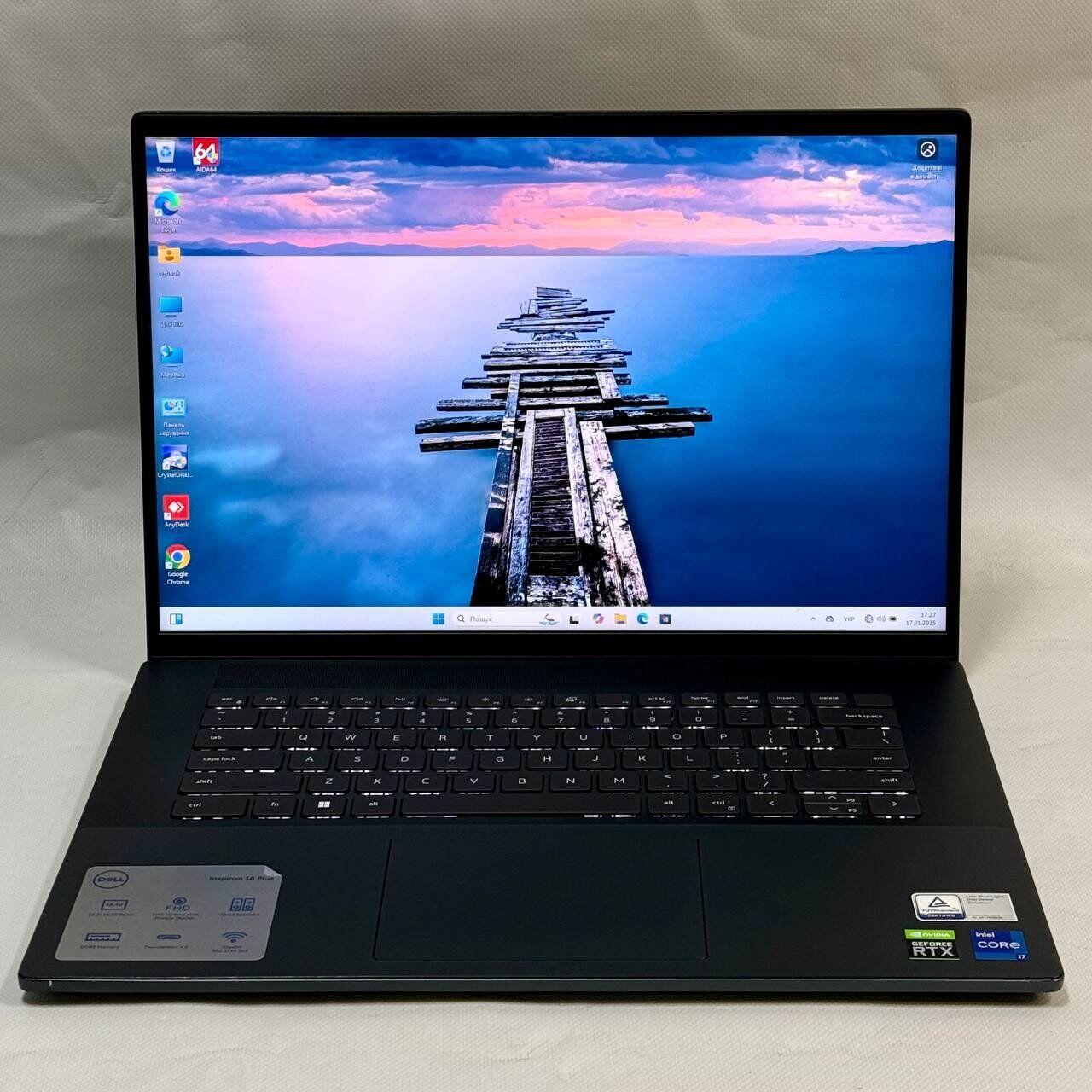 Б/в Ігровий ноутбук Б-клас Dell Inspiron 16 Plus 7620 16" 3072x1920| i7-12700H| 16GB RAM| 512GB SSD| RTX 3050 4GB