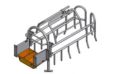 Верстат для опоросу з коритом ГР-40, Польща