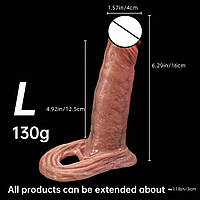 Насадка подовжувач на пеніс Realistic Extender L size