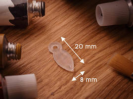 Фіксатор для рамок. Пластик. Прозорий. 20х8мм