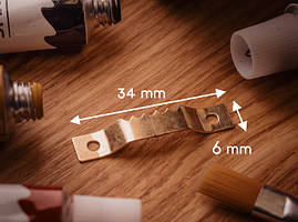 "Крокодил" для рамок. Колір "золото". 34х6мм