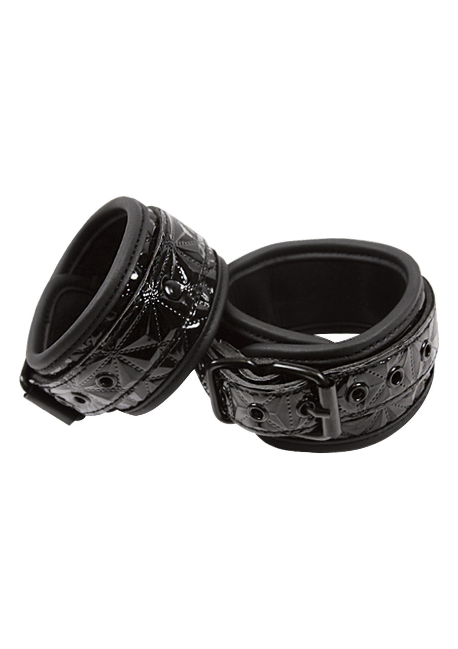 Елегантні наручники NS Novelties Sinful Wrist Cuffs Black AIW Or2614, фото 1