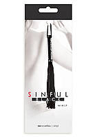 Плеть NS Novelties Sinful Whip Black AIW Or2615, фото 3