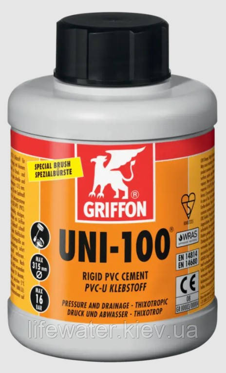 Клей GRIFFON для ПВХ 0.500л 6111042